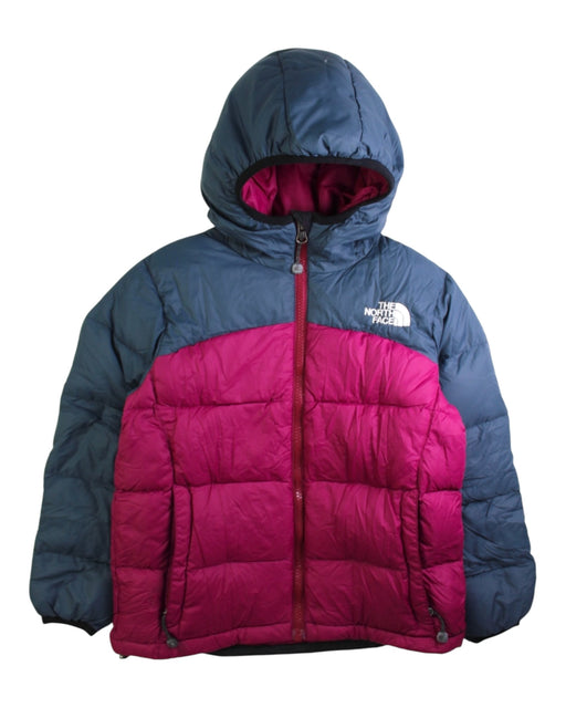 A Blue Puffer/Quilted Jackets from The North Face in size 5T for neutral. (Front View)