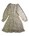 A White Long Sleeve Dresses from Velveteen in size 8Y for girl. (Back View)