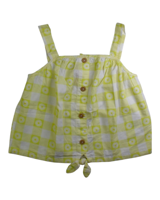 A Yellow Sleeveless Tops from Isaac Mizrahi in size 7Y for girl. (Front View)
