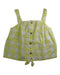 A Yellow Sleeveless Tops from Isaac Mizrahi in size 7Y for girl. (Front View)