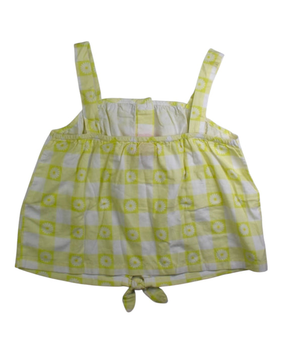A Yellow Sleeveless Tops from Isaac Mizrahi in size 7Y for girl. (Back View)