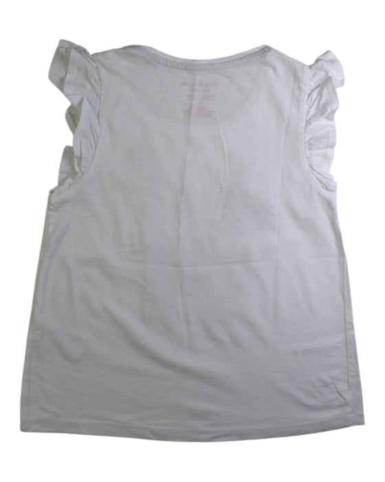 A White Sleeveless Tops from Isaac Mizrahi in size 7Y for girl. (Back View)