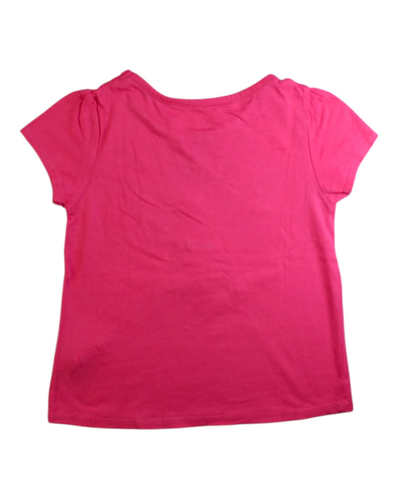 A Pink Short Sleeve T Shirts from Isaac Mizrahi in size 7Y for girl. (Back View)