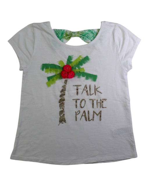 A White Short Sleeve Tops from Isaac Mizrahi in size 7Y for girl. (Front View)