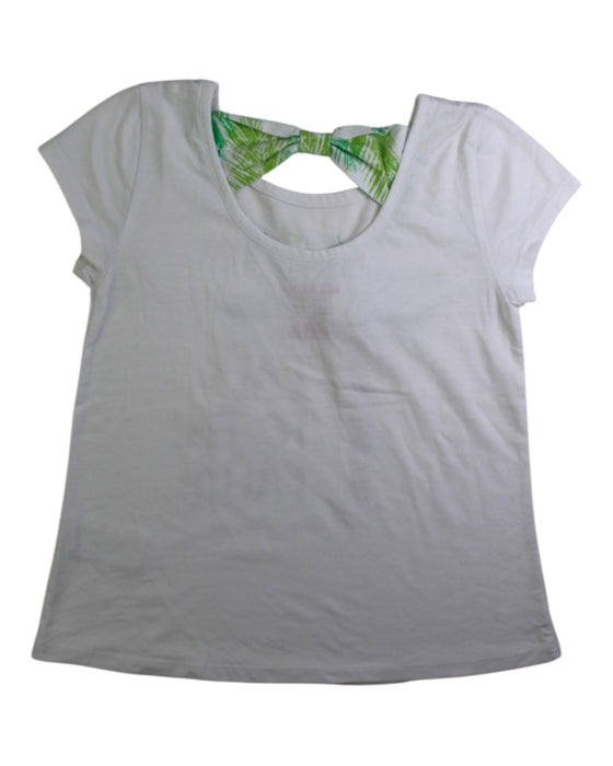 A White Short Sleeve Tops from Isaac Mizrahi in size 7Y for girl. (Back View)