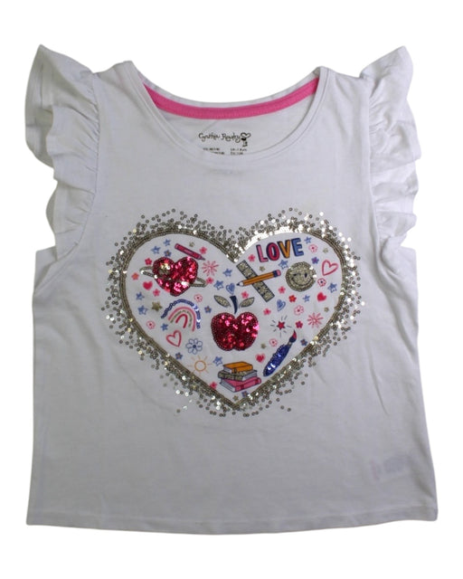 A White Sleeveless Tops from Cynthia Rowley in size 7Y for girl. (Front View)
