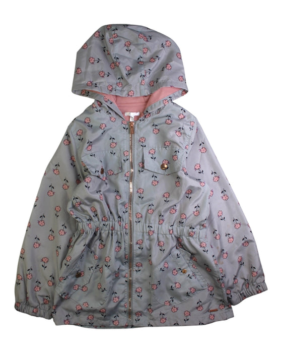 A Grey Lightweight Jackets from Tahari in size 8Y for girl. (Front View)