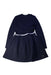 A Navy Long Sleeve Dresses from Petit Bateau in size 10Y for girl. (Front View)