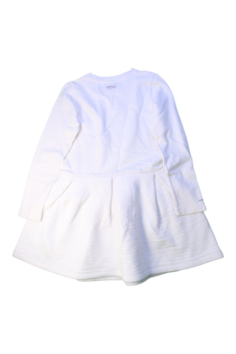 A White Long Sleeve Dresses from Petit Bateau in size 10Y for girl. (Back View)