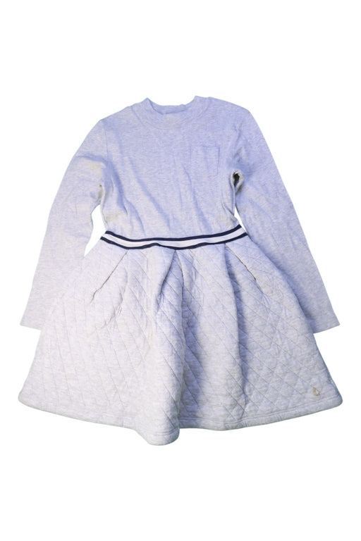 A Grey Long Sleeve Dresses from Petit Bateau in size 10Y for girl. (Front View)