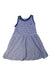 A Navy Sleeveless Dresses from Petit Bateau in size 8Y for girl. (Front View)