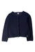 A Navy Buttoned Sweatshirts from Petit Bateau in size 8Y for girl. (Front View)