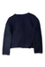 A Navy Buttoned Sweatshirts from Petit Bateau in size 8Y for girl. (Back View)