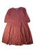 A Burgundy Long Sleeve Dresses from Creamie in size 12Y for girl. (Front View)