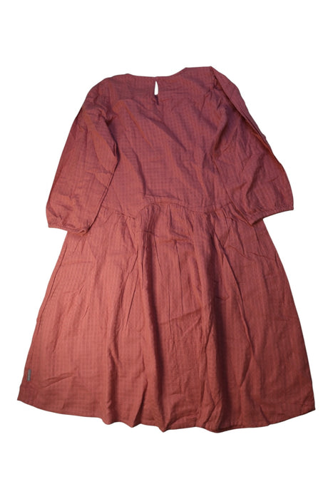 A Burgundy Long Sleeve Dresses from Creamie in size 12Y for girl. (Back View)