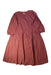 A Burgundy Long Sleeve Dresses from Creamie in size 12Y for girl. (Back View)