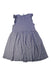 A Blue Sleeveless Dresses from Petit Bateau in size 10Y for girl. (Back View)