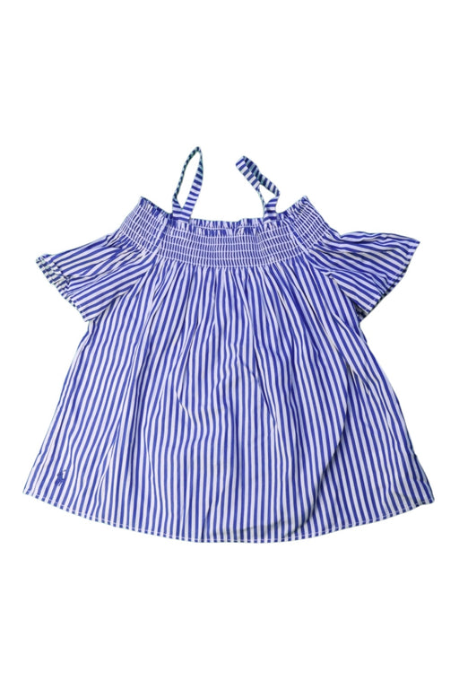 A Blue Short Sleeve Tops from Polo Ralph Lauren in size 6T for girl. (Front View)