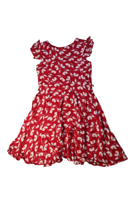 A Red Short Sleeve Dresses from Polo Ralph Lauren in size 6T for girl. (Front View)
