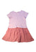 A Pink Short Sleeve Dresses from Petit Bateau in size 10Y for girl. (Back View)