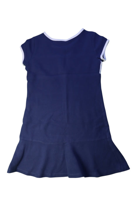 A Navy Short Sleeve Dresses from Tommy Hilfiger in size 7Y for girl. (Back View)