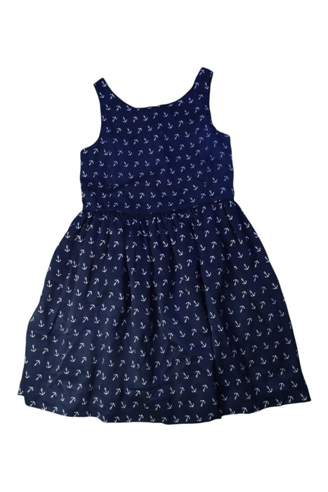 A Navy Sleeveless Dresses from Polo Ralph Lauren in size 6T for girl. (Front View)