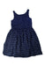 A Navy Sleeveless Dresses from Polo Ralph Lauren in size 6T for girl. (Front View)