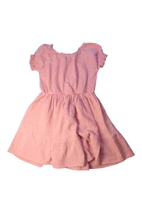 A Pink Short Sleeve Dresses from Tocoto Vintage in size 8Y for girl. (Back View)
