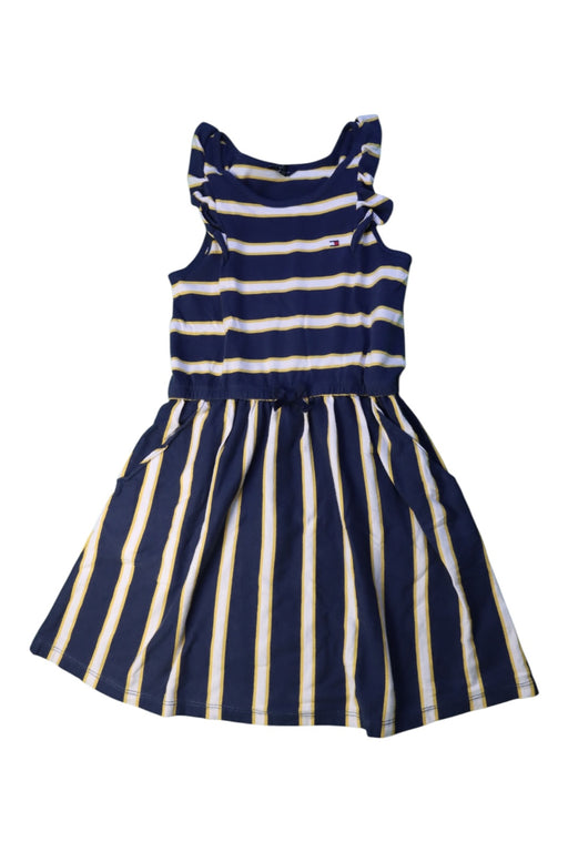 A Navy Sleeveless Dresses from Tommy Hilfiger in size 8Y for girl. (Front View)