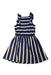 A Navy Sleeveless Dresses from Tommy Hilfiger in size 8Y for girl. (Back View)