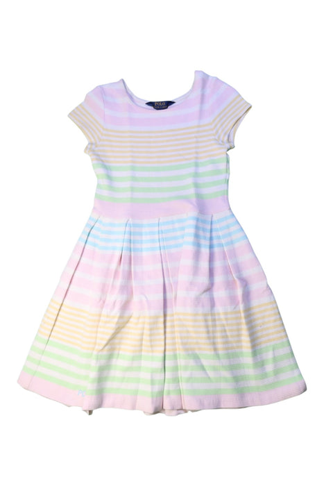 A Multicolour Short Sleeve Dresses from Polo Ralph Lauren in size 6T for girl. (Front View)
