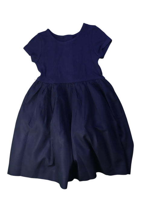 A Navy Short Sleeve Dresses from Polo Ralph Lauren in size 6T for girl. (Front View)