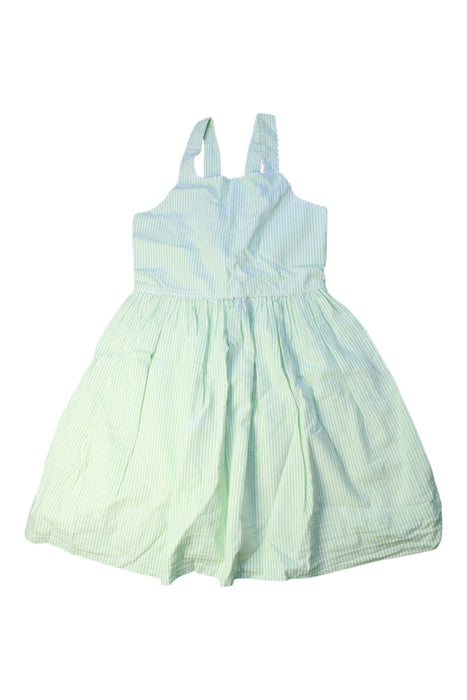 A Green Sleeveless Dresses from Polo Ralph Lauren in size 6T for girl. (Front View)
