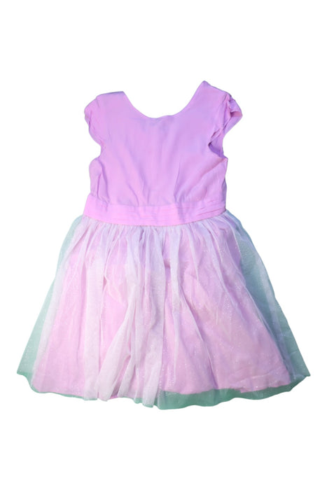 A Pink Sleeveless Dresses from Petit Bateau in size 8Y for girl. (Front View)