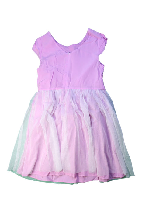 A Pink Sleeveless Dresses from Petit Bateau in size 8Y for girl. (Back View)