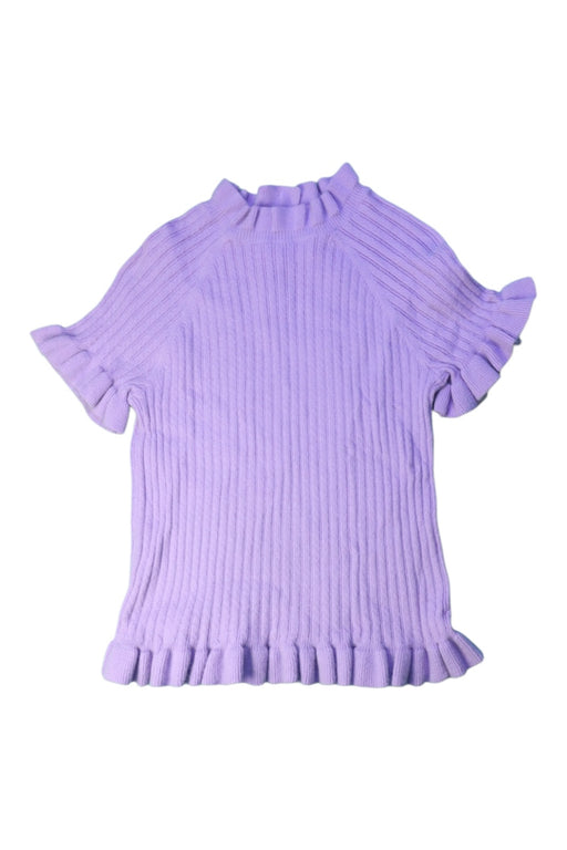 A Purple Short Sleeve Tops from Janie & Jack in size 10Y for girl. (Front View)