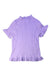 A Purple Short Sleeve Tops from Janie & Jack in size 10Y for girl. (Front View)