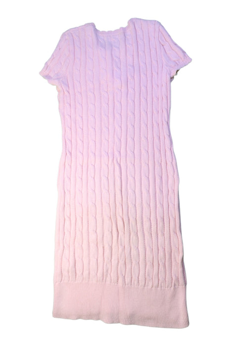 A Pink Sweater Dresses from Polo Ralph Lauren in size 8Y for girl. (Back View)