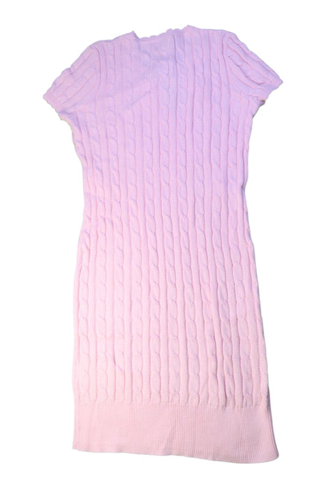 A Pink Sweater Dresses from Polo Ralph Lauren in size 12Y for girl. (Back View)
