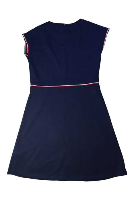 A Navy Short Sleeve Dresses from Tommy Hilfiger in size 12Y for girl. (Back View)