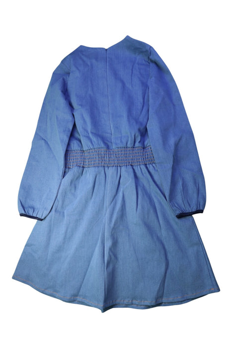 A Blue Long Sleeve Dresses from Billieblush in size 12Y for girl. (Back View)
