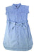 A Blue Sleeveless Dresses from Calvin Klein in size 12Y for girl. (Front View)