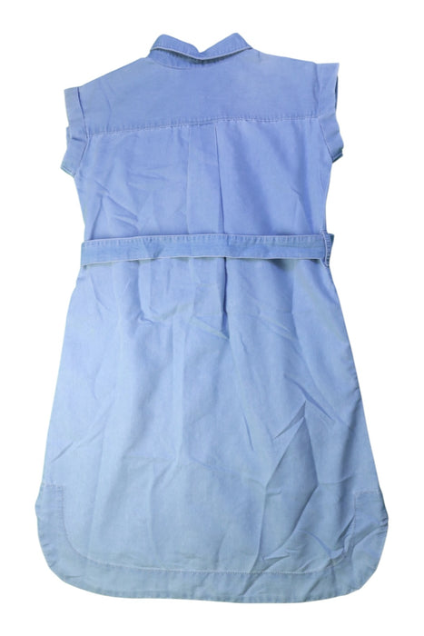 A Blue Sleeveless Dresses from Calvin Klein in size 12Y for girl. (Back View)