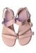 A Pink Sandals from Charles & Keith in size 7Y for girl. (Back View)