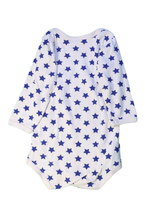 A White Long Sleeve Bodysuits from Petit Bateau in size 0-3M for girl. (Back View)