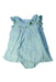 A Blue Sleeveless Rompers from Bébé by Minihaha in size 12-18M for girl. (Front View)