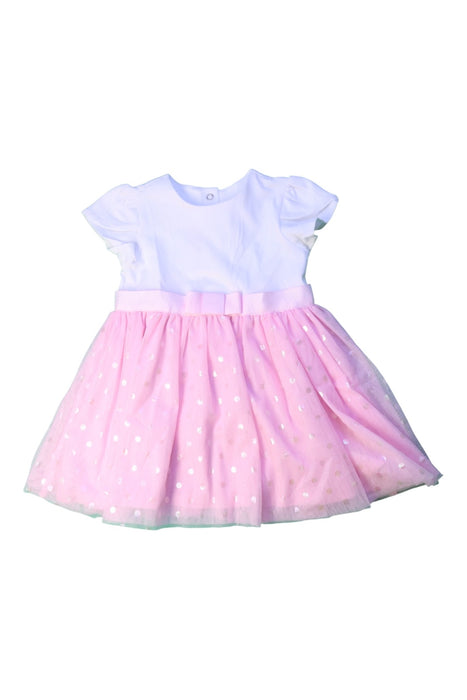 A White Short Sleeve Dresses from Chicco in size 6-12M for girl. (Front View)