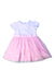 A White Short Sleeve Dresses from Chicco in size 6-12M for girl. (Front View)