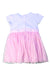 A White Short Sleeve Dresses from Chicco in size 6-12M for girl. (Back View)