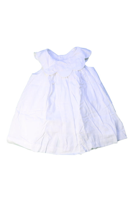 A White Sleeveless Dresses from Jacadi in size 12-18M for girl. (Front View)